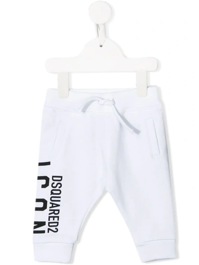 Dsquared2 Babies' Icon Track Trousers In White