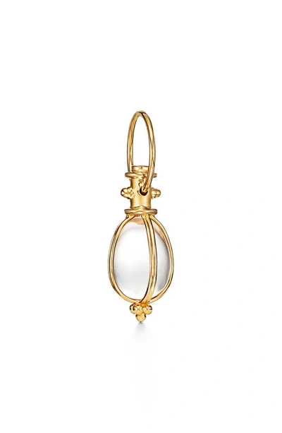 Temple St Clair Classic Rock Crystal Amulet Pendant In Yellow Gold