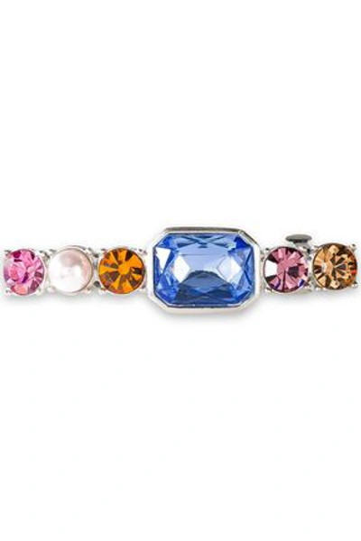 Ben-amun Silver-tone, Swarovski Crystal And Faux Pearl Hair Clip In Multicolor