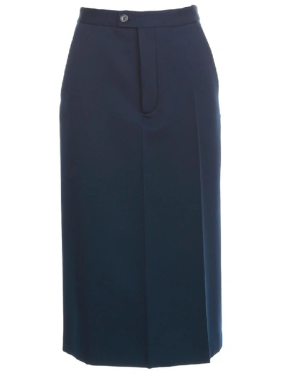 Maison Margiela Skirt Straight In Blue