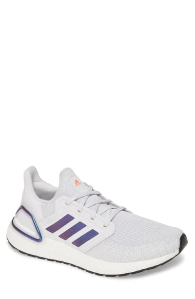 Adidas Originals Ultraboost 20 Running Shoe In Dash Grey/ Boost Blue Violet