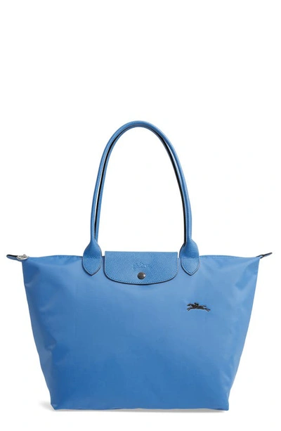 Longchamp Le Pliage Club Large Shoulder Tote In Blue ModeSens
