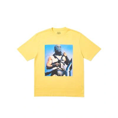 Pre-owned Palace  Mad Maximum T-shirt Yellow
