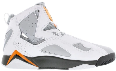 Pre-owned Jordan  True Flight White Orange Grey In White/total Orange-wolf Grey