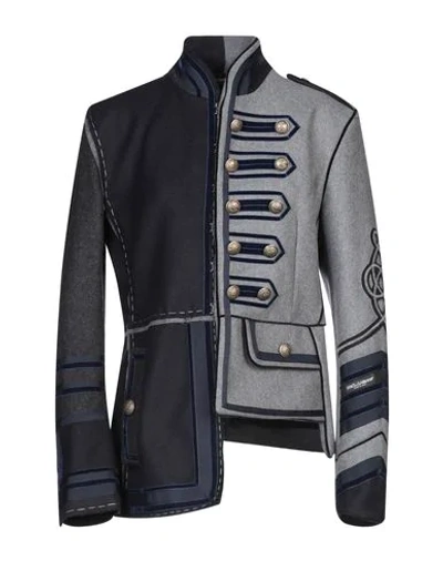 Dolce & Gabbana Suit Jackets In Grey