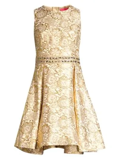 Lilly Pulitzer Women's Levy Metalilc Floral Jacquard A-line Dress In