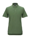 Drumohr Polo Shirts In Military Green