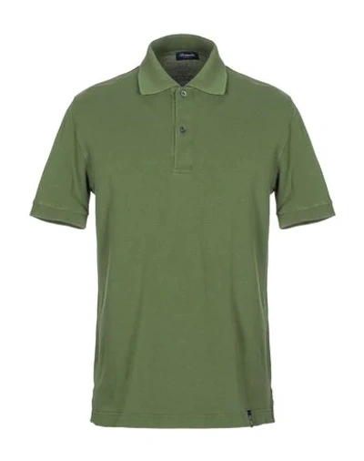 Drumohr Polo Shirt In Military Green