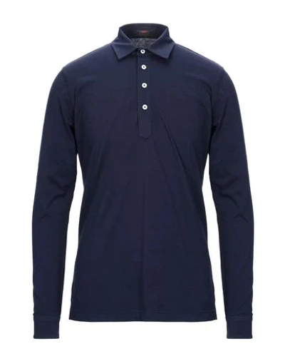 Mp Massimo Piombo Polo Shirts In Dark Blue