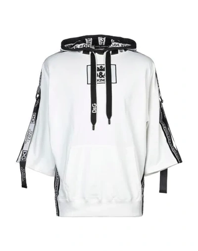 Dolce & Gabbana Hooded Sweatshirt In White