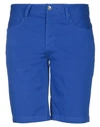 Armani Exchange Stretch Cotton Chino Shorts In Blue