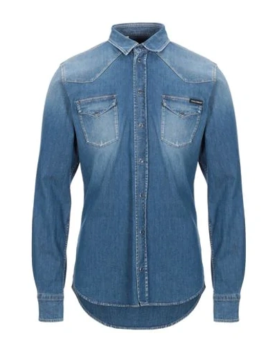 Dolce & Gabbana Denim Shirts In Blue