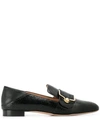 Bally Maelle Leather Loafers In Black