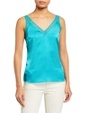 Ted Baker Lilyane Mesh-trimmed Top In Turquoise