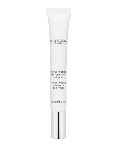 Mila Moursi Triple Action Contour Des Yeux Triple Action Eye Contour Cream, 0.5 Oz./ 15 ml