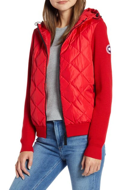 Canada Goose Hybridge 625 Fill Power Down Jacket In Red