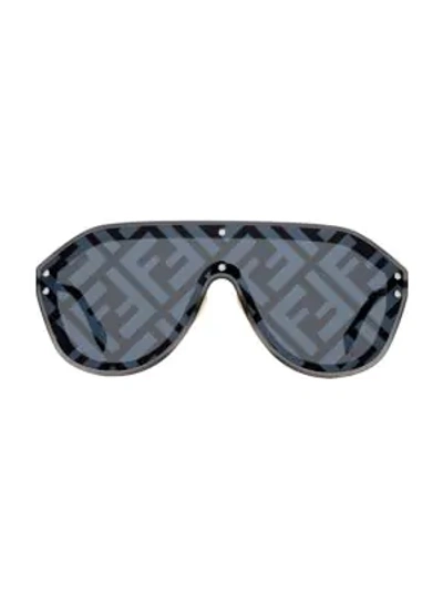 Fendi 99mm shield sunglasses New Fendi Unisex Shield Sunglasses FEN_0377/S 0KB7/8N Grey  main image 4