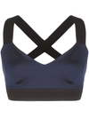 No Ka'oi V-neck Sports Bra In Blue