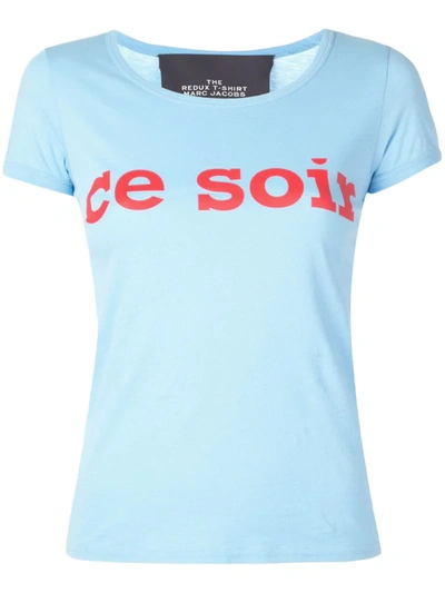 Marc Jacobs The Redux T-shirt In Azure