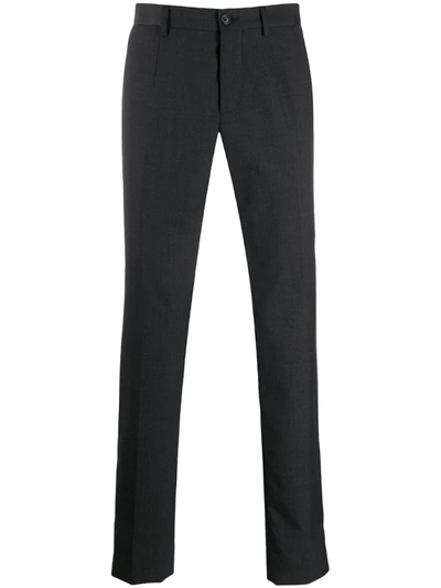Philipp Plein Tailored Straight Leg Trousers In Grey