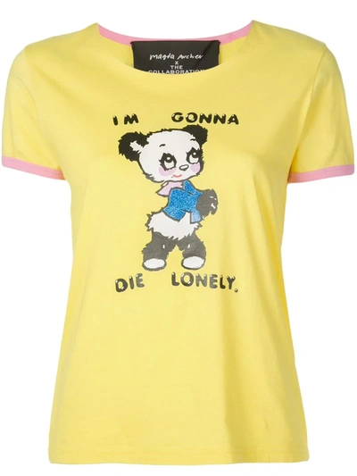 Marc Jacobs X Magda Archer The Collaboration T-shirt In Yellow