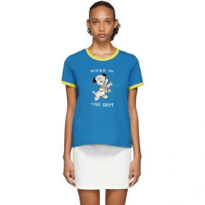 Marc Jacobs X Magda Archer The Collaboration T-shirt In Blue
