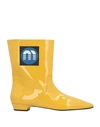 Miu Miu Ankle Boot In Yellow