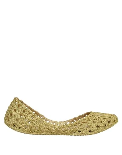 Melissa Ballet Flats In Gold