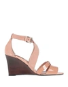 Tod's Sandals In Pale Pink