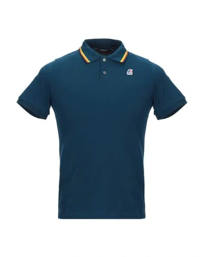 K-way Polo Shirt In Deep Jade