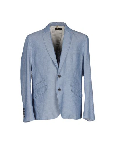 Antony Morato Suit Jackets In Slate Blue