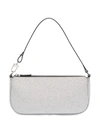 By Far Women's Rachel Glitter Leather Shoulder Bag In Silver