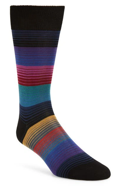 Paul Smith Men's Lenzo Stripes Socks In Black
