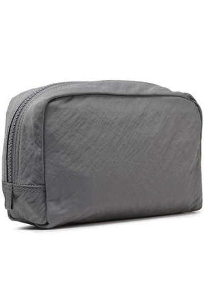 Rebecca Minkoff Crinkled Shell Cosmetics Case In Gray