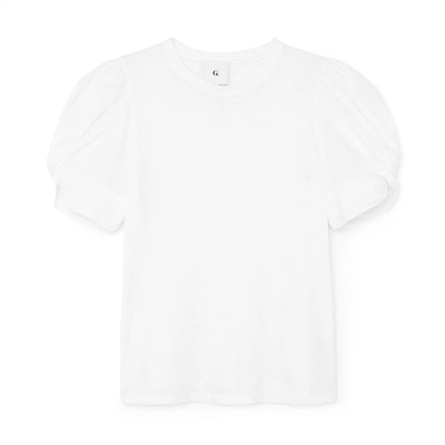 G. Label Christopher Puff-sleeve T-shirt In Ivory