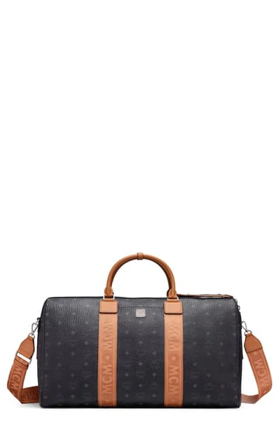 Mcm Visetos Weekender Travel Bag In Black