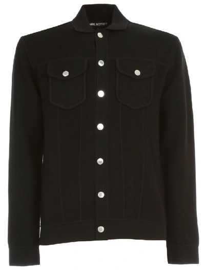 Neil Barrett Knitted Jean Jacket In Black