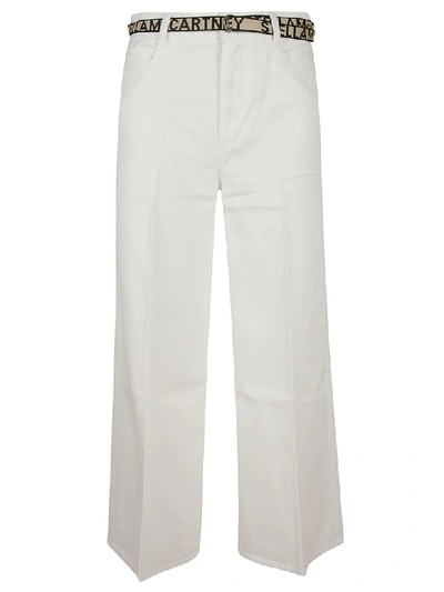 Stella Mccartney Flared Jeans In Bianco