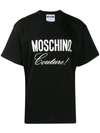 Moschino Classic Logo Print T-shirt In Black