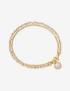 Astley Clarke Biography 18ct Gold-plated And Moonstone Bracelet In White/yellow Gold