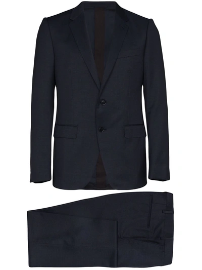Ermenegildo Zegna Blue Micro Check 2-piece Tailored Suit