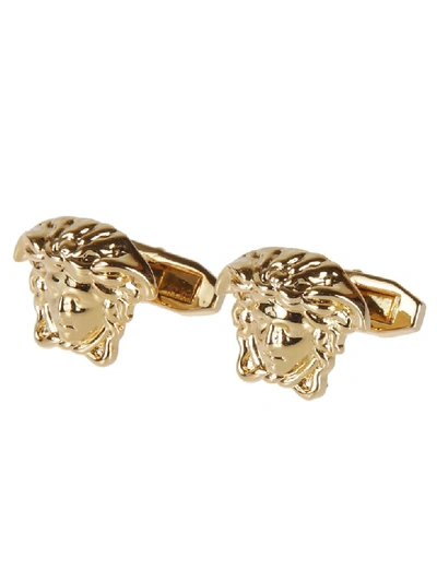 Versace Medusa Head Cufflinks In Gold