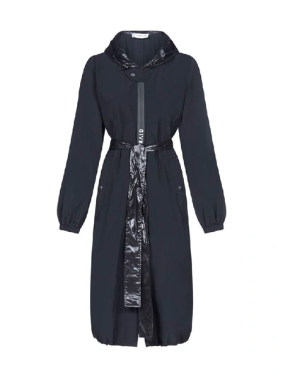 Givenchy Logo Raincoat In Black