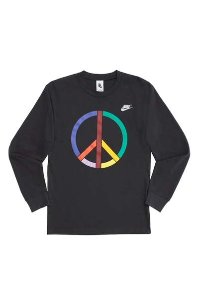 Pre-owned Nike  X Olivia Kim Long Sleeve T-shirt Off Noir