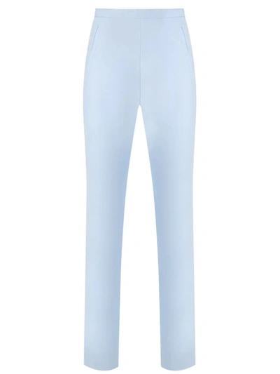 Andrea Marques Side Pockets Tapered Trousers In Blue