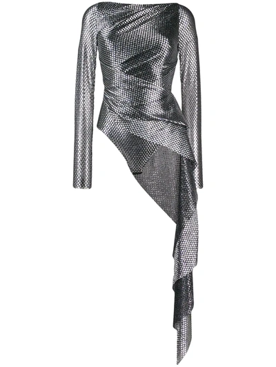 Talbot Runhof Bastille Bodysuit In Metallic