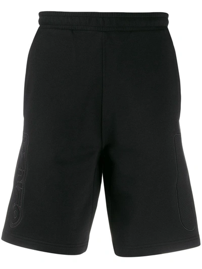 Kenzo Logo Embroidered Track Shorts In Black