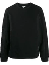 Kenzo Logo Embroidered Sweatshirt In Black