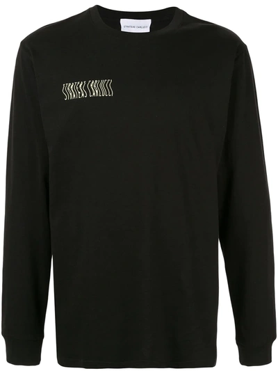 Strateas Carlucci Defect Mirrored Artwork Sweatshirt In Black