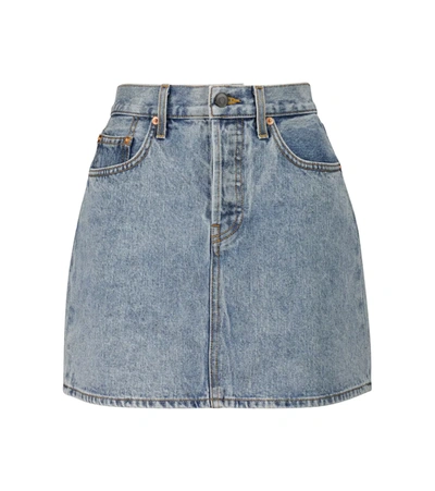 Wardrobe.nyc Wardrobe. Nyc Denim Mini Skirt In Blau